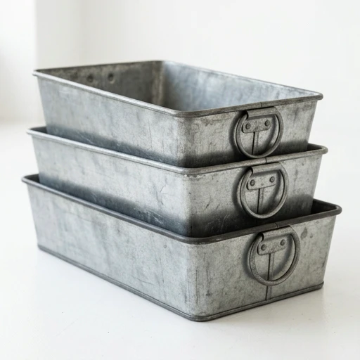 1DI-1705 – Rectangular Shallow Tubs — Set of 3