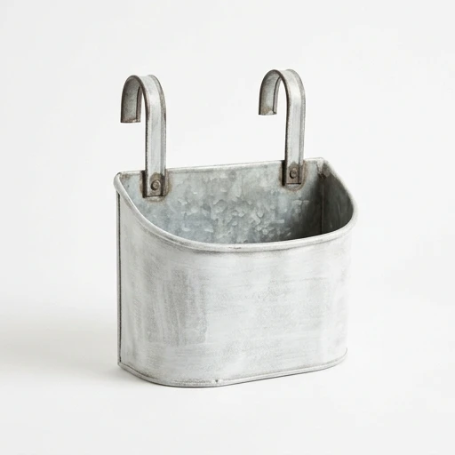 1DI-4327 – White Wash Wall-Mount Pocket Planter