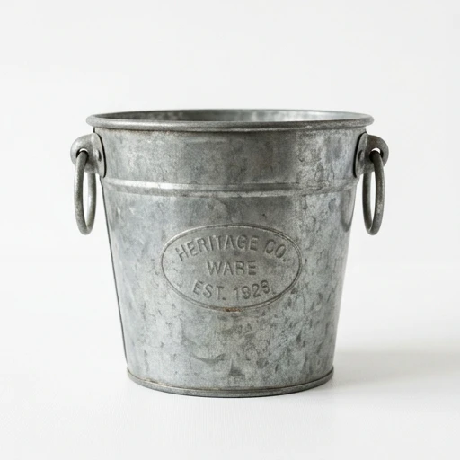 1DI-4357 – Galvanized Bucket with Side Ring Handles