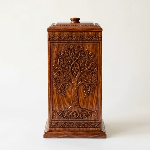 1DI-102 — Sheesham Tree-of-Life Adult Urn
