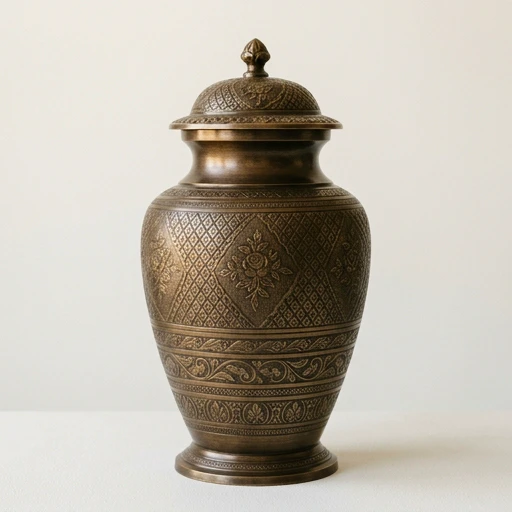 1DI-776 — Bronze Etched Floral Diamond Pattern