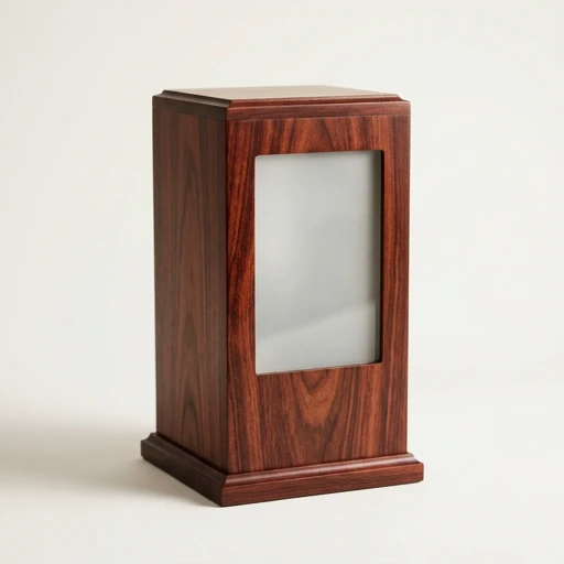 RI00177 — Rose Wood Tall Photo-Frame Urn
